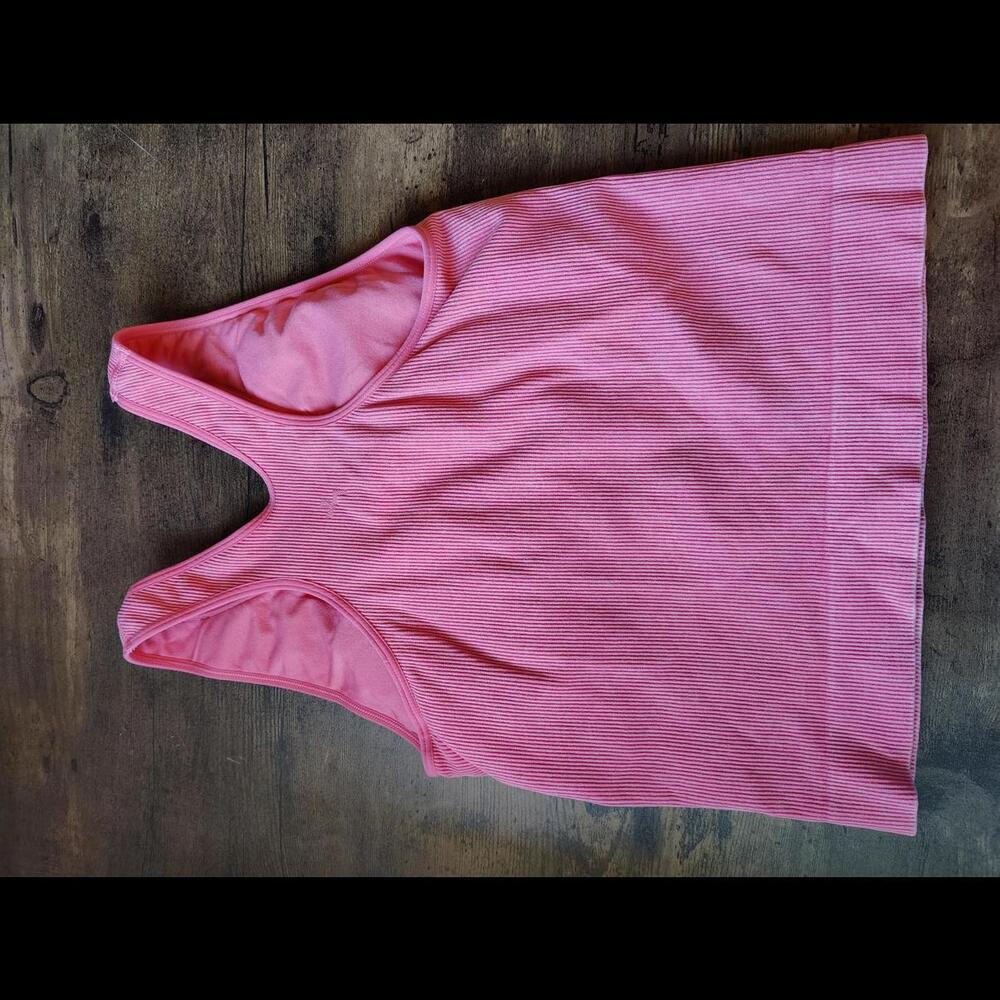 JoyLab Pink Ribbed Tank Top - Picture 3 of 8